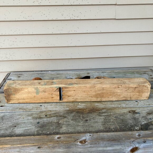 Vintage Ward Warranted WP Cast Steel Hand Plane Woodworking 25" Handmade? Large - Picture 8 of 11
